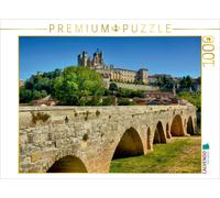 CALVENDO Puzzle Béziers - alte Brücke und Kathedrale 1000 Teile Puzzle quer | 10