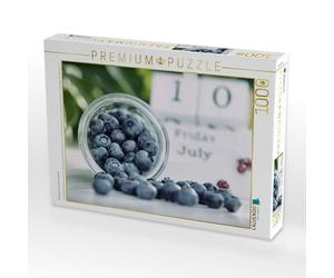CALVENDO Puzzle Blaubeeren in der Sommerküche 1000 Teile Puzzle quer 1000 Pieces 64 x 48 cm from Tanja Riedel
