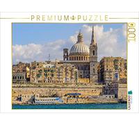 CALVENDO Puzzle Blick Auf Die Skyline Von Valetta 1000 Teile Puzzle quer 1000 Pieces 64 x 48 cm from Dieter Wilczek