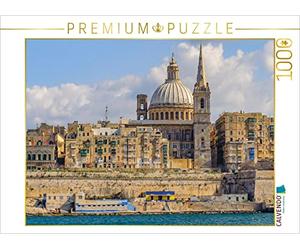 CALVENDO Puzzle Blick Auf Die Skyline Von Valetta 1000 Teile Puzzle quer 1000 Pieces 64 x 48 cm from Dieter Wilczek