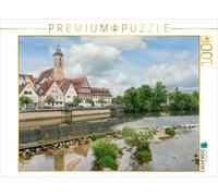 CALVENDO Puzzle Blick über den Neckar auf Nürtingen | 1000 Teile Lege-Größe 64x4