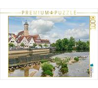 CALVENDO Puzzle Blick über den Neckar Auf Nürtingen 1000 Teile Puzzle quer 1000 Pieces 64 x 48 cm from Dirk Meutzner