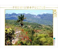 CALVENDO Puzzle Blick vom Aussichtspunkt Los Jazmines im Tal von Vinales auf Kub