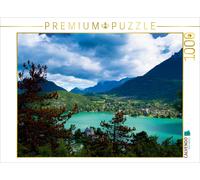 CALVENDO Puzzle Blick von Duingt auf den Lac d'Annecy 1000 Teile Puzzle quer | 1