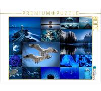 Puzzle · Méditation Bleue | 1000 pièces · Format assemblé 64 × 48 cm · CALVENDO Puzzle