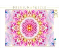 CALVENDO Puzzle Blüten Mandala Rosa 1000 Teile Puzzle quer 1000 Pieces 64 x 48 cm from Alaya GADEH