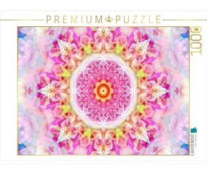 CALVENDO Puzzle Blüten Mandala Rosa 1000 Teile Puzzle quer 1000 Pieces 64 x 48 cm from Alaya GADEH