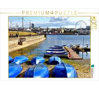 CALVENDO Puzzle Boats in Cheboksary Bay | 1000 pieces, finished size 25.2 × 18.9