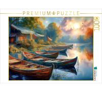 CALVENDO Puzzle Boats in the pond | 1000 pieces, finished size 25.2 × 18.9 in (6
