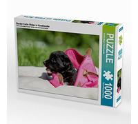 CALVENDO Puzzle Border Collie Welpe in Handtasche 1000 Teile Puzzle quer 1000 Pieces 64 x 48 cm from Andrea Mayer