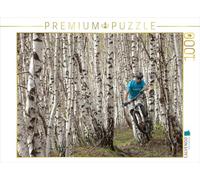 CALVENDO Puzzle Bouleau Biker 1000 Pieces 64 x 48 cm from Franz Faltermaier