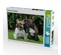 CALVENDO Puzzle Bouledogues français 1000 Pieces 64 x 48 cm from Sista-Tierfoto
