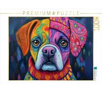 CALVENDO Puzzle Boxer coloré | Taille de la Pose cm Puzzle Photo pour des Heures heureuses