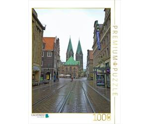 CALVENDO Puzzle Brême - en arrière-Plan de la cathédrale Saint-Pierre, 13ème siècle, Avant la mairie de 1000 pièces - Taille de la Pose 48 x 64 cm - Puzzle Photo de Paul Michalzik