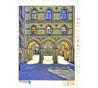 CALVENDO Puzzle Bremen - A passageway leading to St. Petri Cathedral, adorned wi