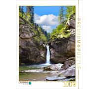 CALVENDO Puzzle Buchenegg waterfall | 1000 pieces, finished size 25.2 × 18.9 in