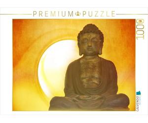 CALVENDO Puzzle Buddha in Aller Stille 1000 Teile Puzzle quer 1000 Pieces 64 x 48 cm from Digital-Art