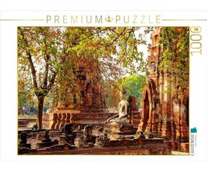 CALVENDO Puzzle Buddha Statue im Wat Mahathat 1000 Teile Puzzle quer 1000 Pieces 64 x 48 cm from Ralf Wittstock