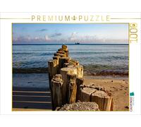 CALVENDO Puzzle Hènes dans la Piscine de la mer Baltique Kühlungsborn - Vue sur la mer | 1000 pièces - Taille de la Ponte 64 x 48 cm - Puzzle Photo pour des Heures heureuses