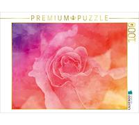 CALVENDO Puzzle Bunte Rose 1000 Teile Puzzle quer 1000 Pieces 64 x 48 cm from Melanie Viola