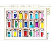 CALVENDO Puzzle Bunte Türen 1000 Teile Puzzle quer 1000 Pieces 64 x 48 cm from Nina Schwarze