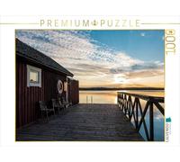 CALVENDO Puzzle Cabane en Bois au Lever du Soleil 1000 Pieces 64 x 48 cm from Rico Ködder