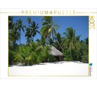 CALVENDO Puzzle Chalet sur la Plage du rêve Blanc 1000 Pieces 64 x 48 cm from Holger Jaschke