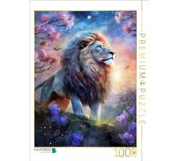 CALVENDO Puzzle L'animal de Force Lion | 1000 pièces de Taille de la Ponte 48 x 64 cm Puzzle Photo pour des Heures heureuses
