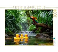 CALVENDO Puzzle canards en caoutchouc sur la route en Amazonie | 1000 pièces Taille de la pose 64 x 48 cm Puzzle photo pour des heures heureuses