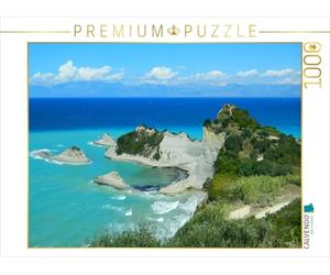 CALVENDO Puzzle Cape Drastis, Corfou 1000 pièces, Taille de la Ponte, 64 x 48 cm, Photo de Carmen Vogel