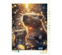 CALVENDO Puzzle Capybaras ne méditent Pas - Ils sont méditation | 1000 pièces de Ponte Taille 48x64cm Photo Puzzle pour des Heures heureuses