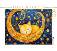 CALVENDO Puzzle Cat in the style of Gustav Klimt | 1000 pieces, finished size 25