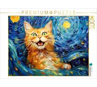 CALVENDO Puzzle Cat In The Style Of Vincent Van Gogh | 1000 pieces, finished siz