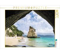 CALVENDO Puzzle Cathedral Cove - Une crique de rêve sur la péninsule de Coromandel 1000 Pieces 64 x 48 cm from Uwe Bergwitz