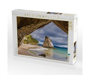 CALVENDO Puzzle Cathedral Cove - Neuseeland 1000 Teile Puzzle quer 1000 Pieces 64 x 48 cm from TomKli