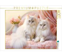 CALVENDO Puzzle Cats in Pastel Style | 1000 pieces, finished size 25.2 × 18.9 in
