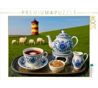 CALVENDO Puzzle Cérémonie du thé de la Frise Orientale avec des Nuages | 1000 pièces Taille de la Pose 64 x 48 cm Puzzle Photo pour des Heures heureuses