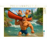 CALVENDO Puzzle C'est Plus Rapide Et Plus Sûre - Vie De Famille Bodybuilder | 1000 Pièces De Lecture Taille 64 * 48Cm Photo Puzzle pour des Heures De Bonheur