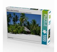 CALVENDO Puzzle Chalet sur la Plage du rêve Blanc 1000 Pieces 64 x 48 cm from Holger Jaschke