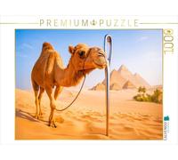 CALVENDO Puzzle Chameau et chas d'aiguille - Pas de Chance pour Les pachydermes | 1000 pièces - Taille de la Pose 64 x 48 cm - Puzzle Photo pour des Heures heureuses