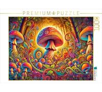 CALVENDO Puzzle Champignon de Conte de fées dans Un Monde Magique d'un Paysage Fantastique de rêve, 1000 pièces, Taille de la Pose 64 x 48 cm, Puzzle Photo pour des Heures heureuses