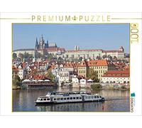 CALVENDO Puzzle Château de Prague et Vltava 1000 Pieces 64 x 48 cm from Siegfried Kuttig
