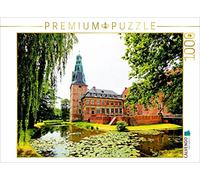 CALVENDO Puzzle Château de Raesfeld, Le côté de la Cour de la Oberburg dans Le Münsterland 1000 pièces, Taille de la Ponte, 64 x 48 cm, Photo de Paul Michalzik