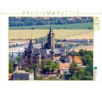 CALVENDO Puzzle Château de Wernigerode - Vue Depuis Le sud | 1000 pièces - Taille de la Pose 64 x 48 cm - Puzzle Photo pour des Heures heureuses