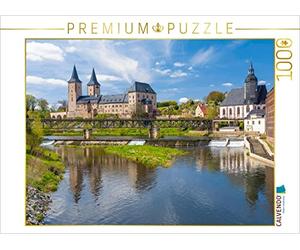 CALVENDO Puzzle château Rochlitz avec rivière Zwickau MuldeMühle, Rochlitz, Saxe, de 1000 pièces, Taille de la Ponte, 64 x 48 cm, Photo de Puzzle de Prime Selection Calendrier