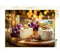 CALVENDO Puzzle Cheese platter with Camembert, Brie, grapes and nuts | 1000 piec