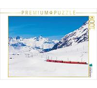 CALVENDO Puzzle Chemin de Fer rhétique au col de la Bernina 1000 Pieces 64 x 48 cm from Werner Dieterich