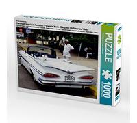 CALVENDO Puzzle Chevrolet Impala in Havanna - EIN Motiv aus dem Kalender Ganz in Weiß - Elegante Oldtimer Auf Kuba 1000 Teile Puzzle quer 1000 Pieces 64 x 48 cm from Henning Von Loewis of Menar