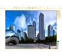 CALVENDO Puzzle Chicago, Illinois: Skyline in Millennium Park | 1000 pieces, fin