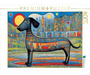 CALVENDO Puzzle Chien coloré - Être différent est Cool ! | 1000 pièces de Taille de la Ponte 64 x 48 cm Puzzle Photo pour des Heures heureuses